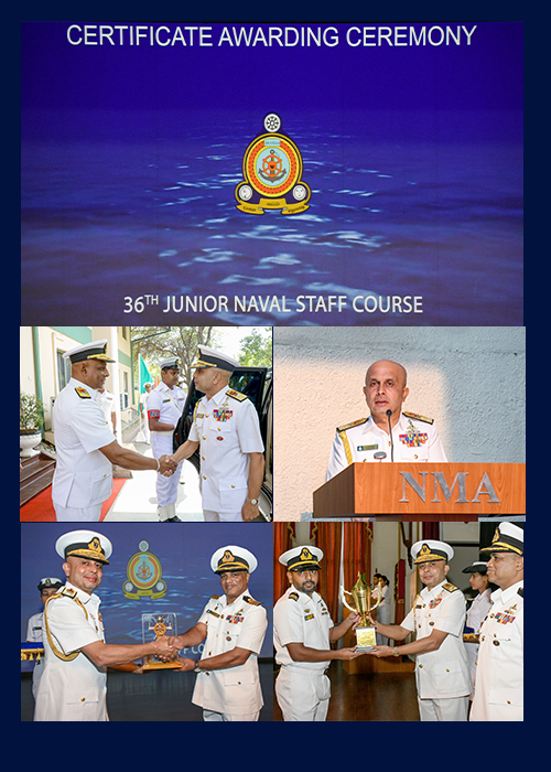 GRADUATION CEREMONY OF 36TH JUNIOR NAVAL STAFF COURSE